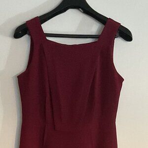 Eva Mendes for New York & Company Maroon Sheath Dress | Size 8